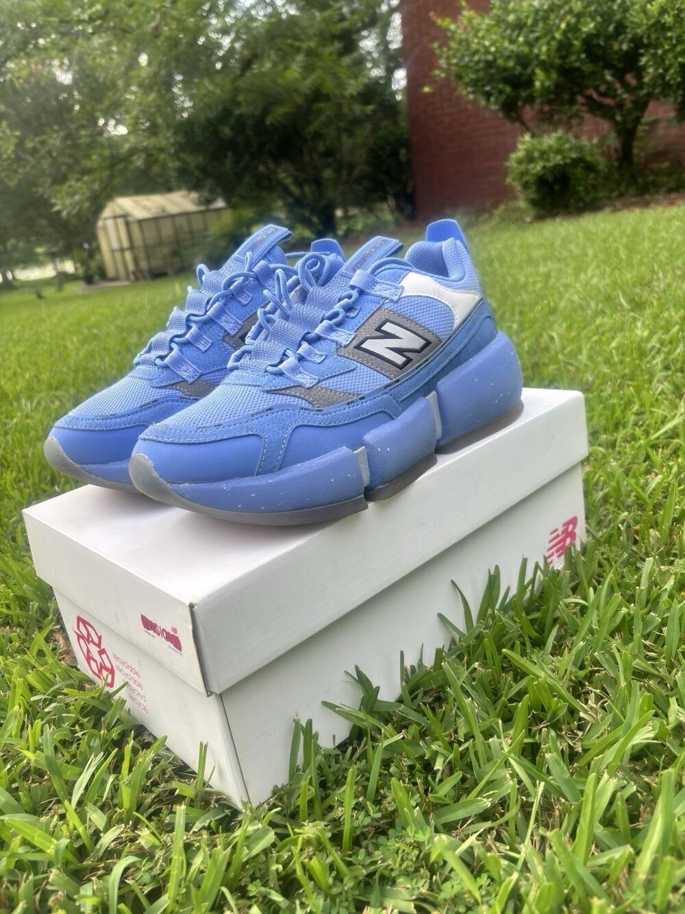New Balance Vision Racer Team Cyan Jaden Smith Wavy Baby Blue Size 9.5 MSVRCJSE